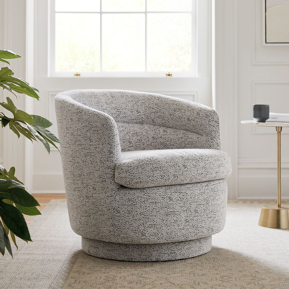 Viv Swivel Armchair | west elm United Kingdom